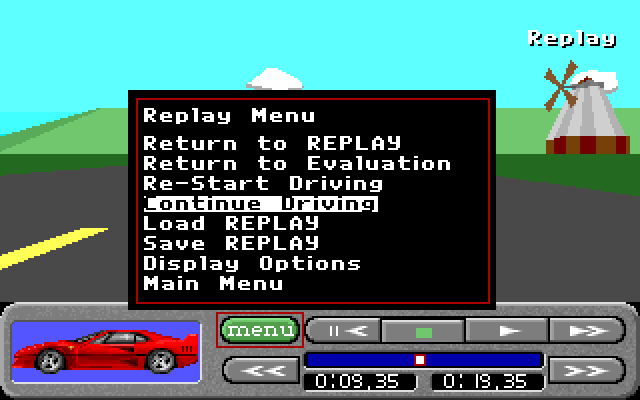Replay Menu